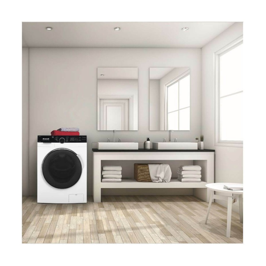 Brandt WFB126QWG Πλυντήριο Ρούχων 12kg με Ατμό 1400 Στροφών Brandt WFB126QWG Πλυντήριο Ρούχων 12kg με Ατμό 1400 Στροφών